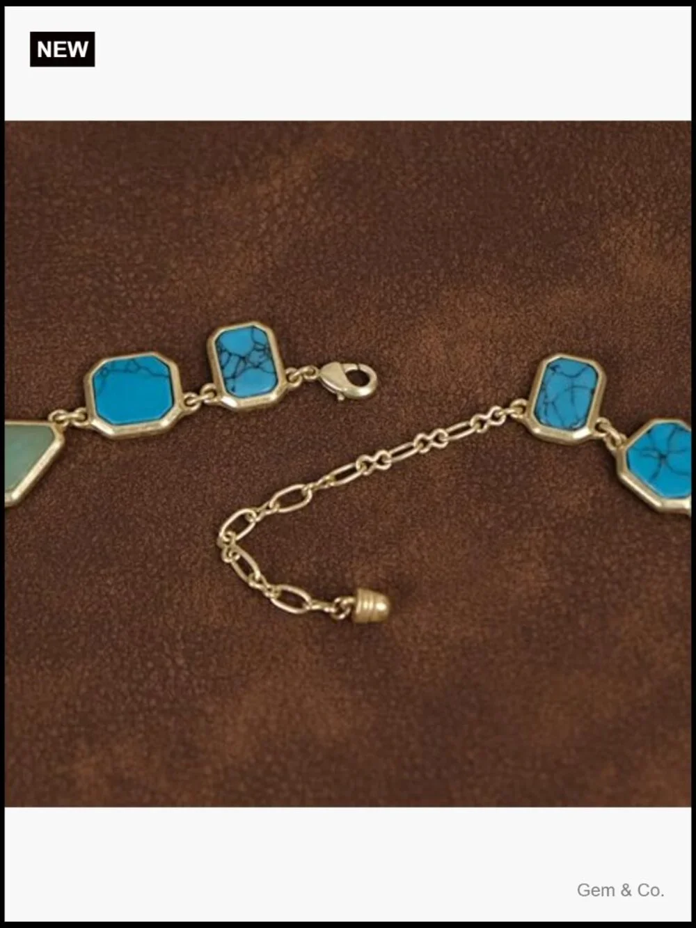 Vintage Turquoise Pendant Necklace - Statement Cowgirl Style